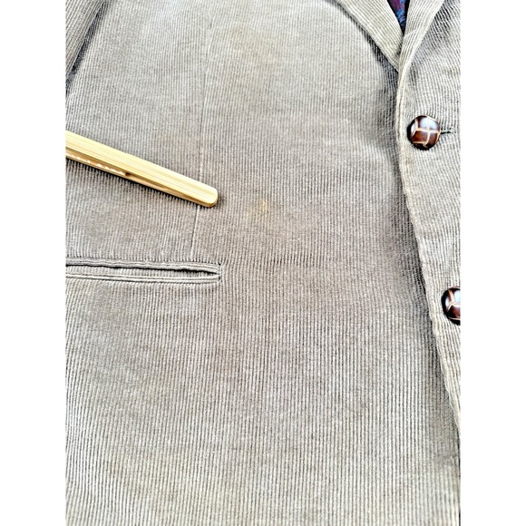Lauren Ralph Lauren Corduroy Blazer Jacket Men's Size XL Brownish Tan Classic - Picture 11 of 16